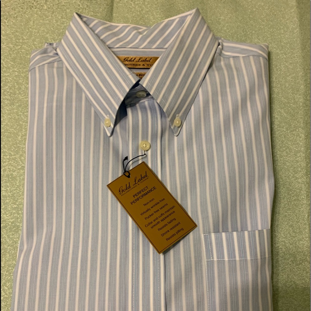 New Roundtree & Yorke Gold Label Non-Iron Full Fit